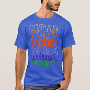 Spooky mama spooky mam blij halloween dag spooky t-shirt