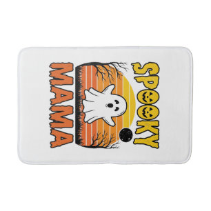 Spooky Mama Vintage Geest Halloween Shirt Ontwerp_ Badmat