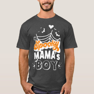 Spooky Mama's Boy Spooky Halloween boy T-shirt