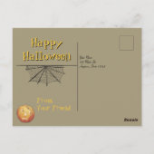 Spooky Mansion Halloween Briefkaart (Achterkant)