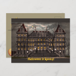 Spooky Mansion Halloween Briefkaart