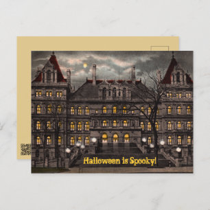 Spooky Mansion Halloween Briefkaart