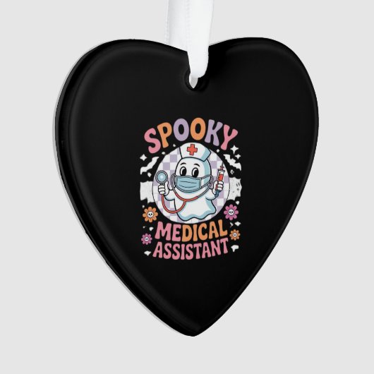 Spooky Medical Assistant Cute Halloween Essential Ornament (voorkant)