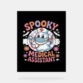 Spooky medische assistent Schattige Halloween Esse Acryl Bord (Voorkant)