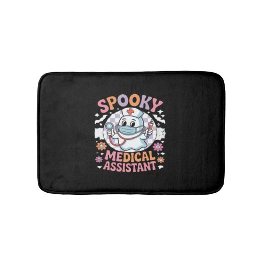 Spooky medische assistent Schattige Halloween Esse Badmat (Voorkant)