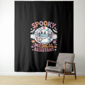 Spooky medische assistent Schattige Halloween Esse Wandkleed (In situ)