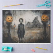Spooky Meisje 3 Decoupage Papier (Craft)