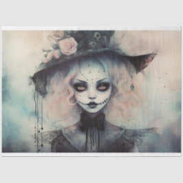 Spooky Meisje 5 Decoupage Papier