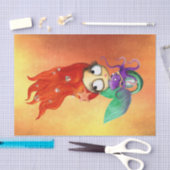 Spooky Mermaid met Octopus Tissuepapier (Craft)