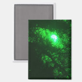 Spooky Midnight Forest Magneet (Voorkant / Achterkant)