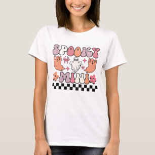 Spooky Mini Ghost Halloween T-shirt Retro Pastel