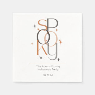 Spooky Minimale Retro Moderne Esthetische Hallowee Servet
