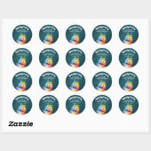 Spooky Monsters Kinder Halloween Verjaardagsfeest Ronde Sticker (Vel)