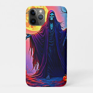 Spooky Moon Death's Call Design iPhone 11 Pro Hoesje