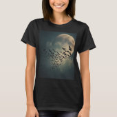 Spooky Moon Ravens T-shirt (Voorkant)