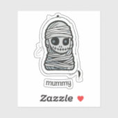Spooky Mummy Sticker (Vel)