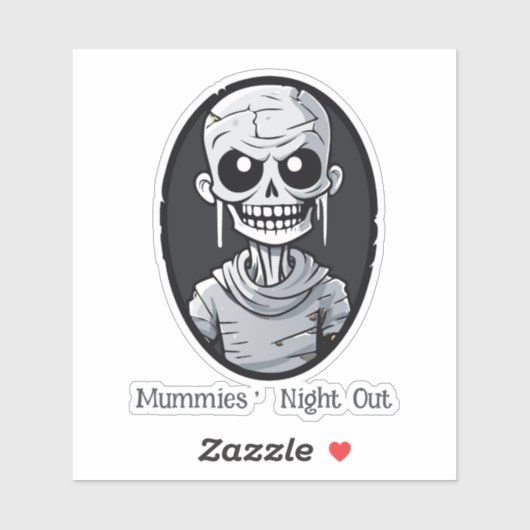 Spooky Mummy Sticker (Vel)