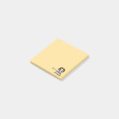 Spooky Mummy Yellow Post-it® Notes (Schuin)