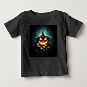 Spooky natuur gloeiende Halloween pompoen