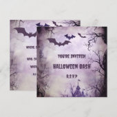 Spooky Night: Bats & Haunted House Halloween Bash (Voorkant / Achterkant)