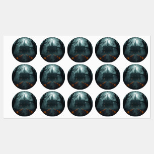 Spooky Night beroemd gemaakt door Jack-o'-Lanterns Labels
