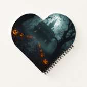 Spooky Night beroemd gemaakt door Jack-o'-Lanterns Notitieboek (Achterkant)