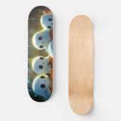 Spooky Night Cemetery Cute Halloween Ghost Skateboard (Voorkant)