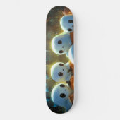 Spooky Night Cemetery Cute Halloween Ghost Skateboard (Voorkant)