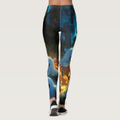 Spooky Night Cemetery Schattige Halloween Ghost Leggings (Achterkant)