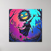 Spooky Night Halloween Creature Design Canvas Afdruk (Voorkant)