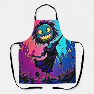 Spooky Night Halloween Creature Design Schort