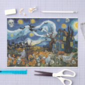 Spooky Night-Halloween spookachtige schedel spookh Tissuepapier (Craft)