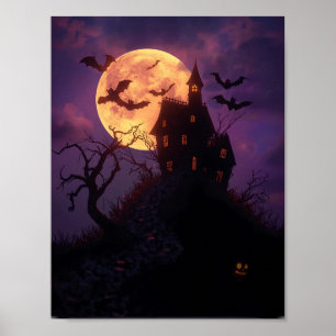 Spooky Night - Haunted House Poster