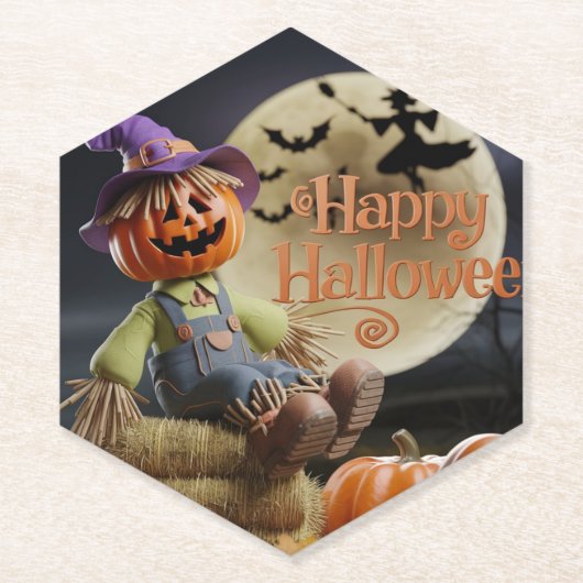 Spooky Night Pumpkin Onderzetter (Voorkant)