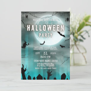 Spooky Night Theme Small Business Halloween Kantoo Kaart