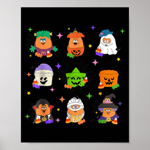 Spooky Nuggets Maaltijd Emmer Halloween Kip Poster