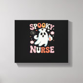 Spooky Nurse Classic T-shirt_1 Canvas Afdruk (Voorkant)