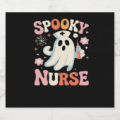 Spooky Nurse Classic T-shirt_1 Sparkling Wijnetiket (Enkel label)