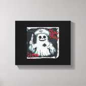 Spooky Nurse Ghost Haunted Hospital Crew Ghostly N Canvas Afdruk (Voorkant)