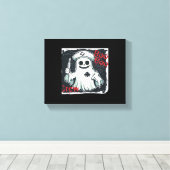 Spooky Nurse Ghost Haunted Hospital Crew Ghostly N Canvas Afdruk (Insitu (Houten vloer))