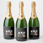 Spooky Nurse Life Oversized T-shirt Sparkling Wijnetiket (Flessen)