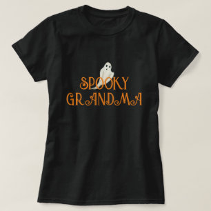 Spooky oma Halloween Zwart T-shirt