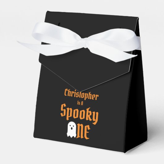 Spooky One 1st Birthday Bedankdoosjes (Voorkant Zijde)