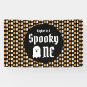 Spooky One 1st Birthday Spandoek (Horizontaal)