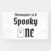 Spooky One 1st Birthday Spandoek (Horizontaal)