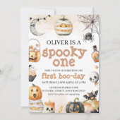 Spooky One Birthday Invite Kaart (Voorkant)