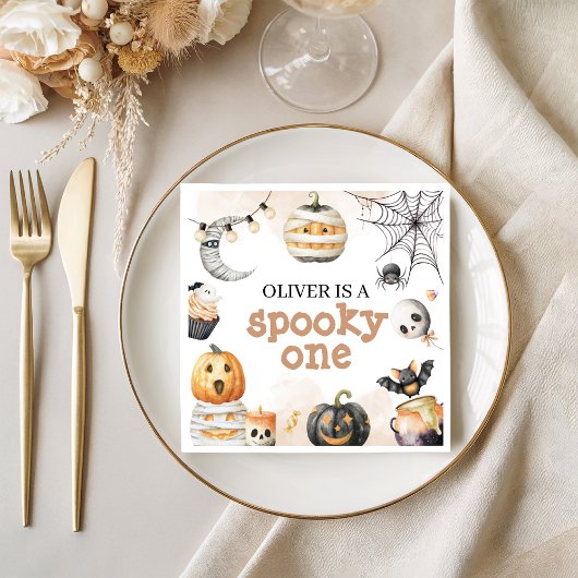 Spooky One Birthday-servetten Servet