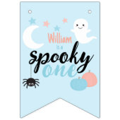 Spooky One Blue Eerste Verjaardag Vlaggetjes (Eerste vlag)