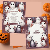 Spooky One Boo Crew Vriendelijke Ghost Ghouls Verj Kaart