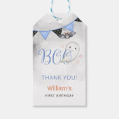 Spooky One Boy's Eerste Verjaardagsgunst Cadeaulabel (Voorkant)